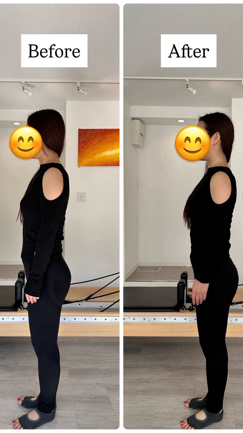 姿勢Before After・・・🫰