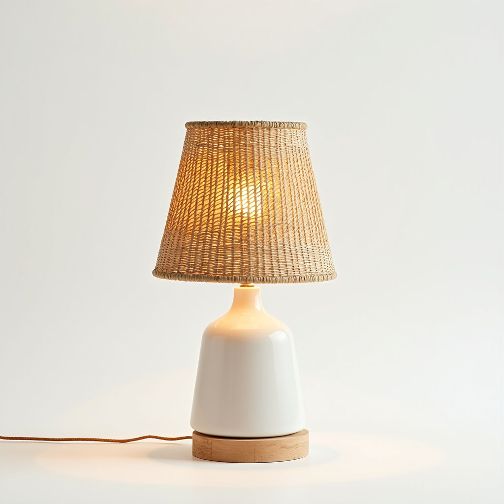 Handwoven Rattan Lamp