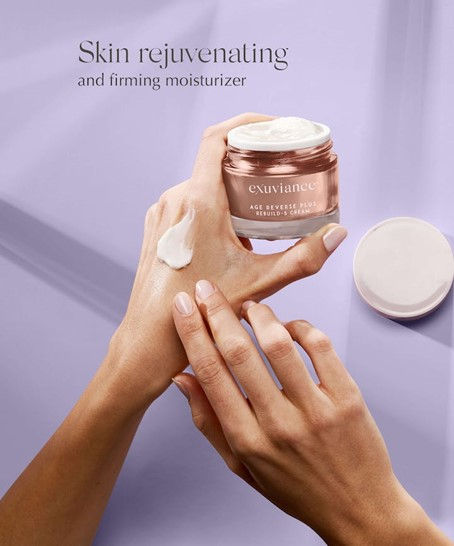 Miniaturbild: Produkt auf Hand angewendet Exuviance - AGE REVERSE - Rebuild 5 Creme (50 g)