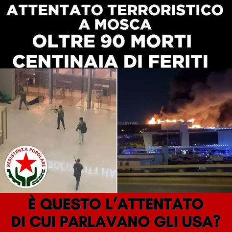 ATTENTATO TERRORISTICO A MOSCA