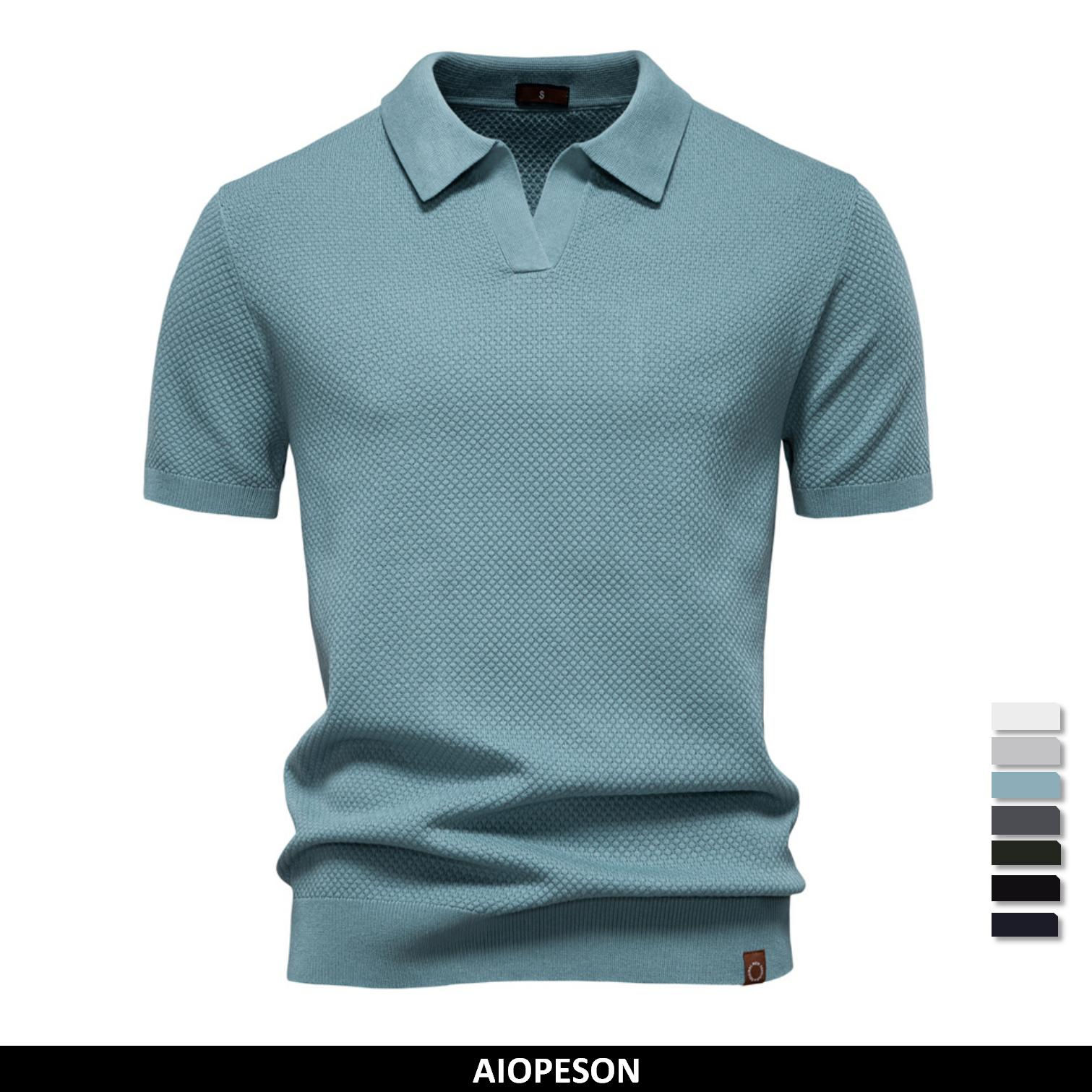 Polo Masculina Texturizada Comfort Fit