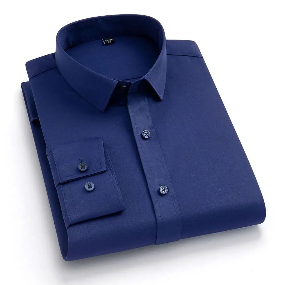 Miniatura: Camisa Social Masculina Premium de Manga Longa – Preta