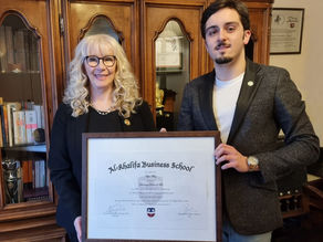 Al-Khalifa Business School has conferred on Professor Olga Mroz the degree of Honorary Doctor of Art