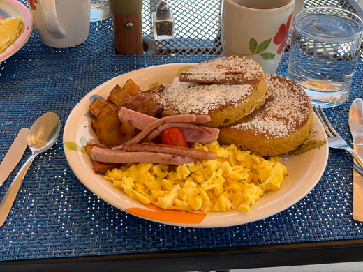 Pumpkin Pancakes at Las Vistas Café