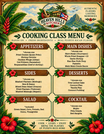 English Menu