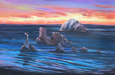 Face Rock Revisited aluminum print