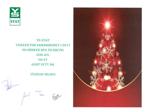 #jegerstatsansatt ønsker deg og dine en riktig god jul og et godt nytt år!