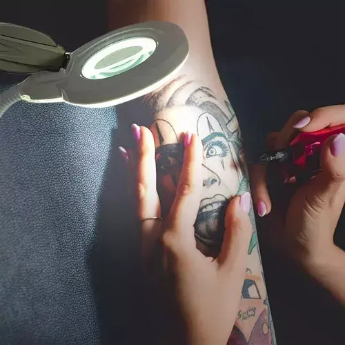 Miniatura: Lampara De Mesa Con Lupa Trabajo En Uñas Tatuajes Lectura