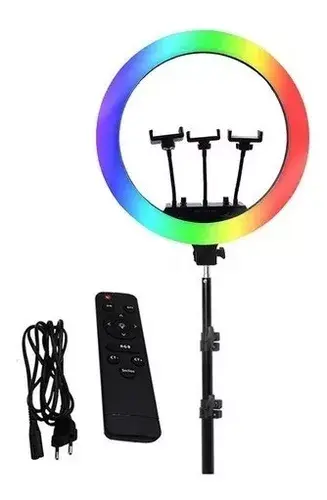 Miniatura: Aro De Luz Led Rgb De 45cm Con Trípode Y Control