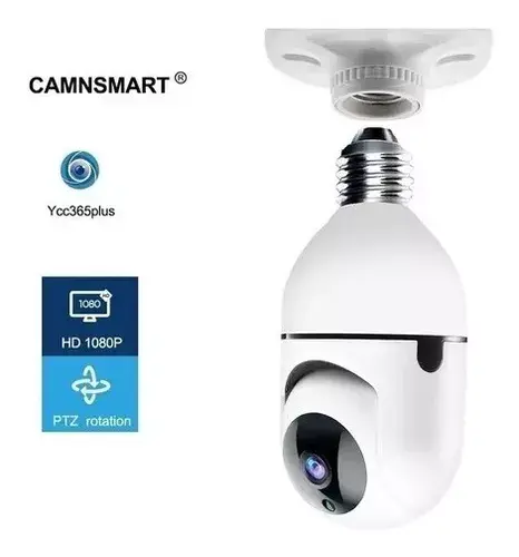 Miniatura: Cámara Seguridad Bombillo Robótica Giratoria App