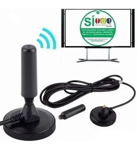 Antena Interior Tv Televisión Digital Terrestre Tdt Dvb-t2- 3 Mt