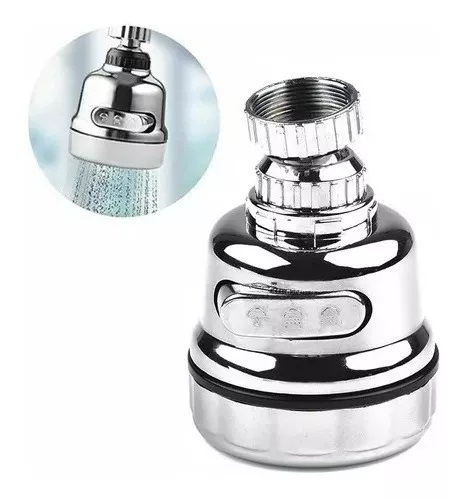 Miniatura: Grifo Ahorrador Purificador Agua 3 Modos Gira 360° Cromado