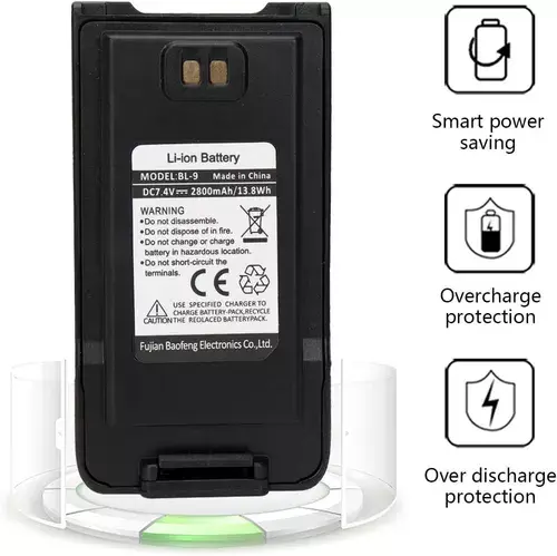 Batería De Repuesto Para Radio Baofeng Original Uv-9r Plus