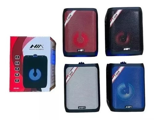 Parlante Cabina Recargable Nia Radio Bluetooth Usb Sd An-083