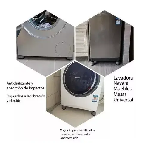 Miniatura: Almohadillas Antivibración Soporte Pata Universal Lavadora