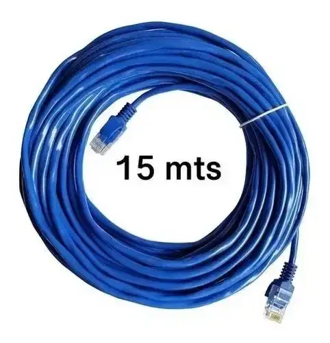 Cable Red Rj45 Internet 15 Metros Cat5 Utp-500 Ponchado