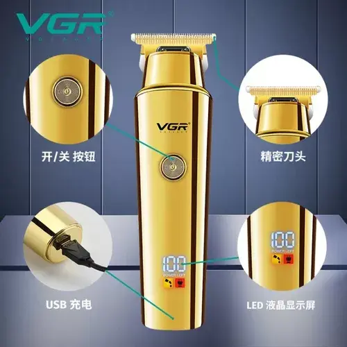Miniatura: Maquina Corta Pelo Vgr V-947 Peluquera Profesional