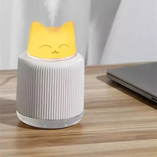 Miniatura: Difusor Humidificador De Aroma Ultrasonico Gato + Esencia