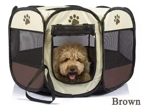Corral Portátil Plegable Para Perro Y Gato Jaula