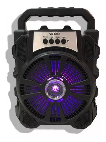 Parlante Kimiso Qs-666 6,5 PuLG Altavoz Bocina Luces Led