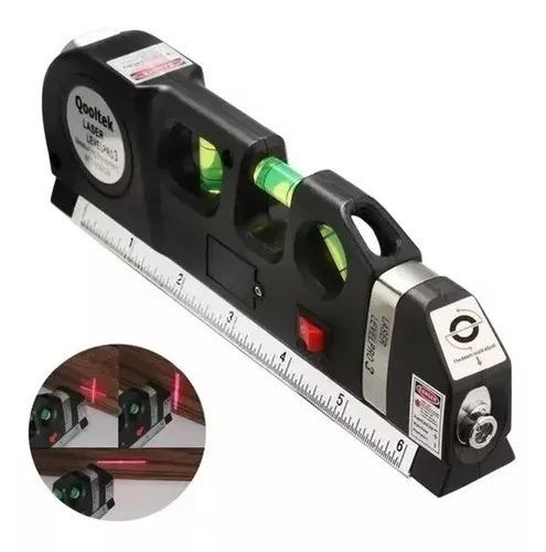 Miniatura: Nivel Laser Con Metro Tres Burbujas Alineador Multiproposito