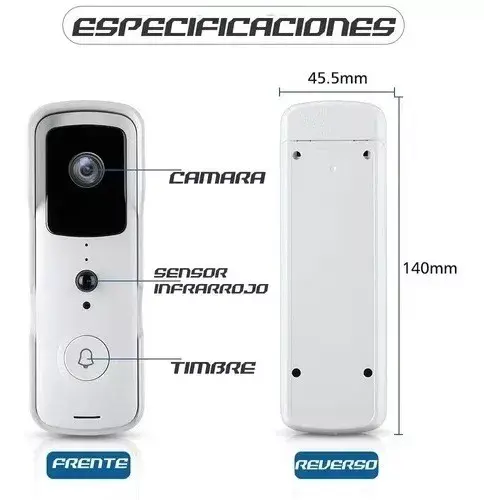 Miniatura: Video Portero Wifi Recargable Inalambrico App Audio Doblevia