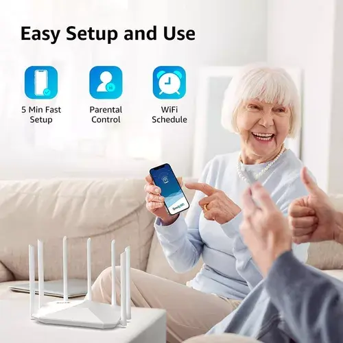 Miniatura: Enrutador Wifi Router Inalámbrico Doble Banda 4x4- 7 Antenas