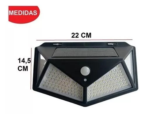 Miniatura: Lámpara Solar 180luces Exteriores Sensor Movimiento Hs-8010a