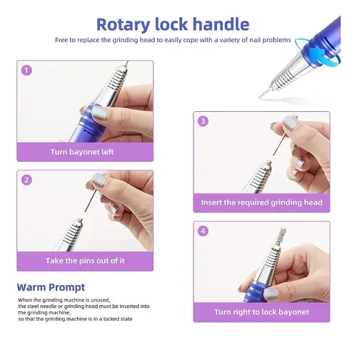 Kit Pulidor De Uñas Recargable P20 Drill Portátil Manos-pies
