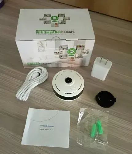 Camara Ip Ojo De Pez 360 App V380 Pro 1080p Wifi Micro 128g