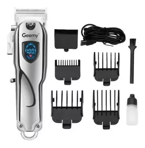 Maquina Peluquera Geemy Inalambrica 6567 Recargable 4 Gu as