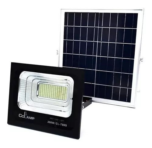 Miniatura: Reflector Exterior Lampara Led Panel Solar Recargable 200w