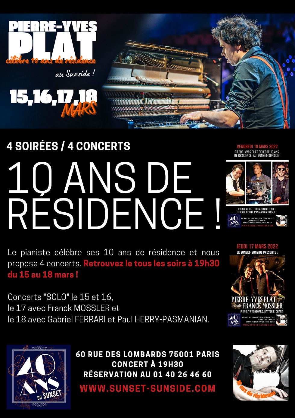 LES 10 ANS DE PYP au SUNSET-SUNSIDE !