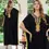 Thumbnail: Black and Yellow Dubai-Style Casual Kaftan for Women