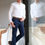 Thumbnail: Spring Summer Blue Cotton Chino Trousers