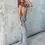 Thumbnail: High Waist Distressed Straight Leg Jeans for Women