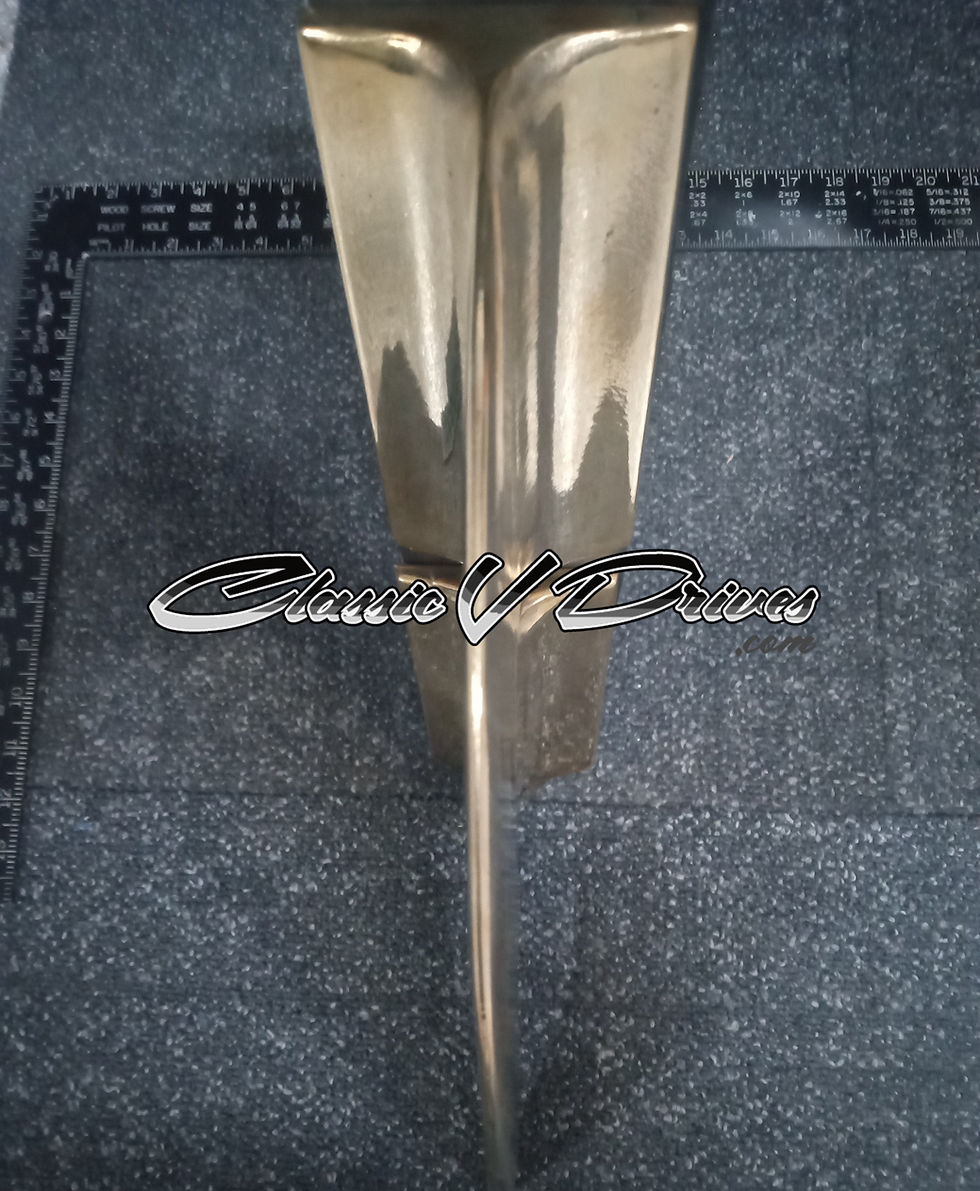 Thumbnail: (Sold) Classic Brass Dual Turn Fins