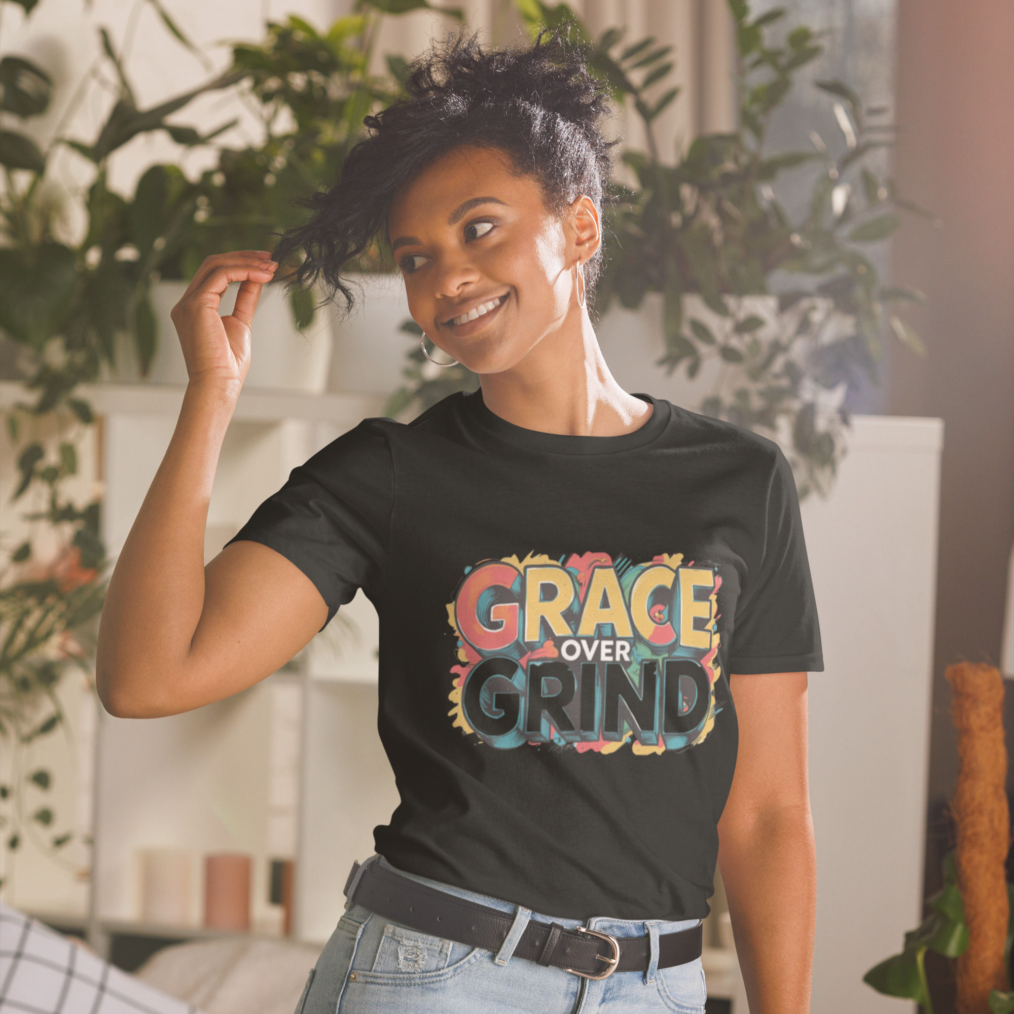 Grace Over Grind Short-Sleeve Unisex T-Shirt