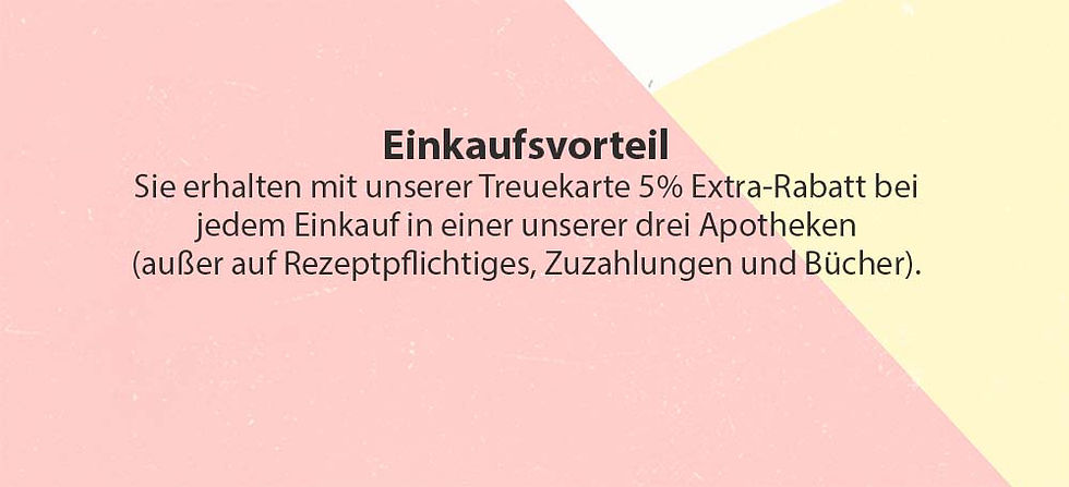Einkaufsvorteil der Treuekarte
