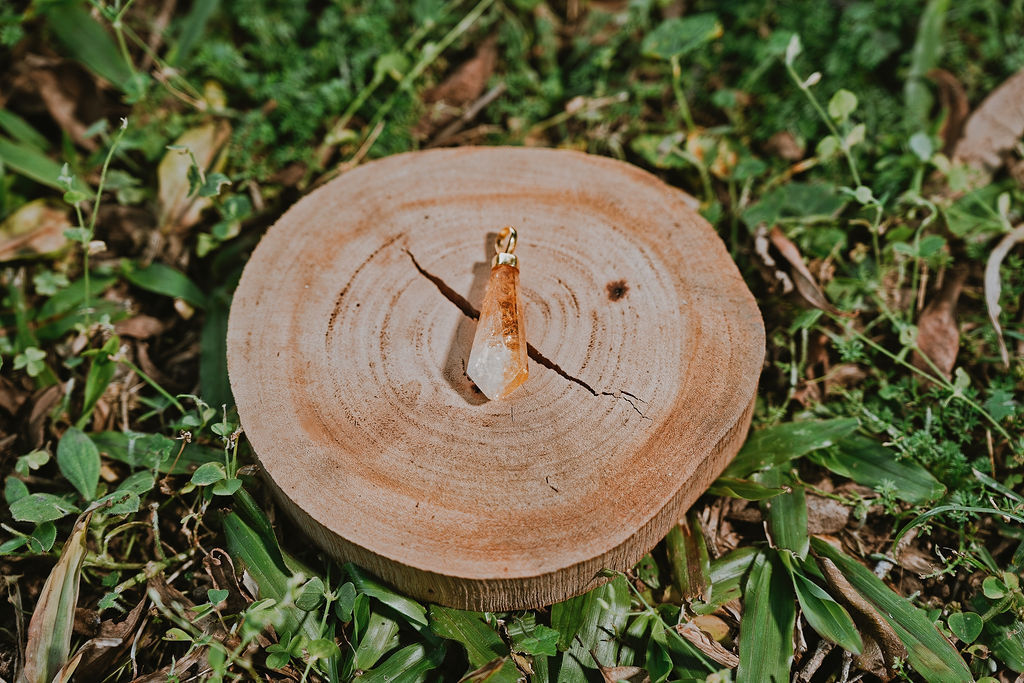 Citrine Point Pendant 2 (no chain)