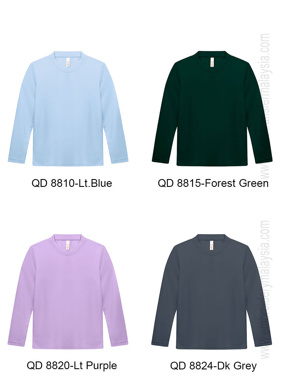 Thumbnail: T-SHIRT | Round Neck Tee (Long Sleeve) | OREN | QD 88 Series (Children / Youth)