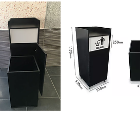 Fast Food Waste Bin from Chipboard