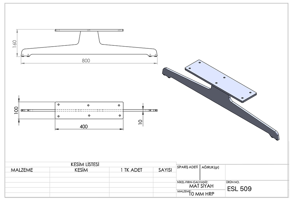 Thumbnail: Technical Drawing of Sofa Leg