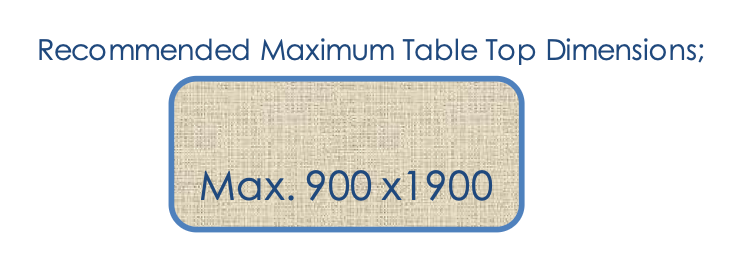 Thumbnail: Maximum Table Top Dimensions