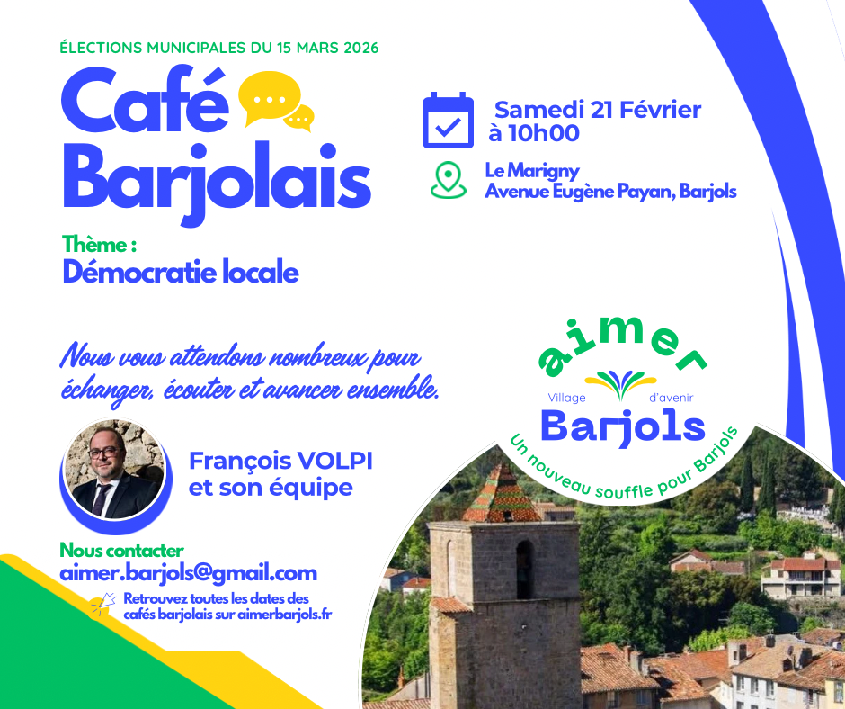 Café Barjolais - Démocratie locale