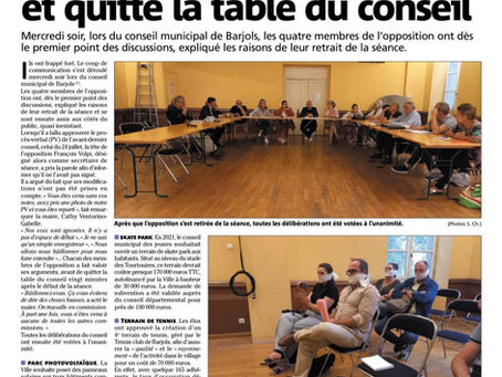 Droit de réponse à l'article de Var Matin du 13 septembre 2024