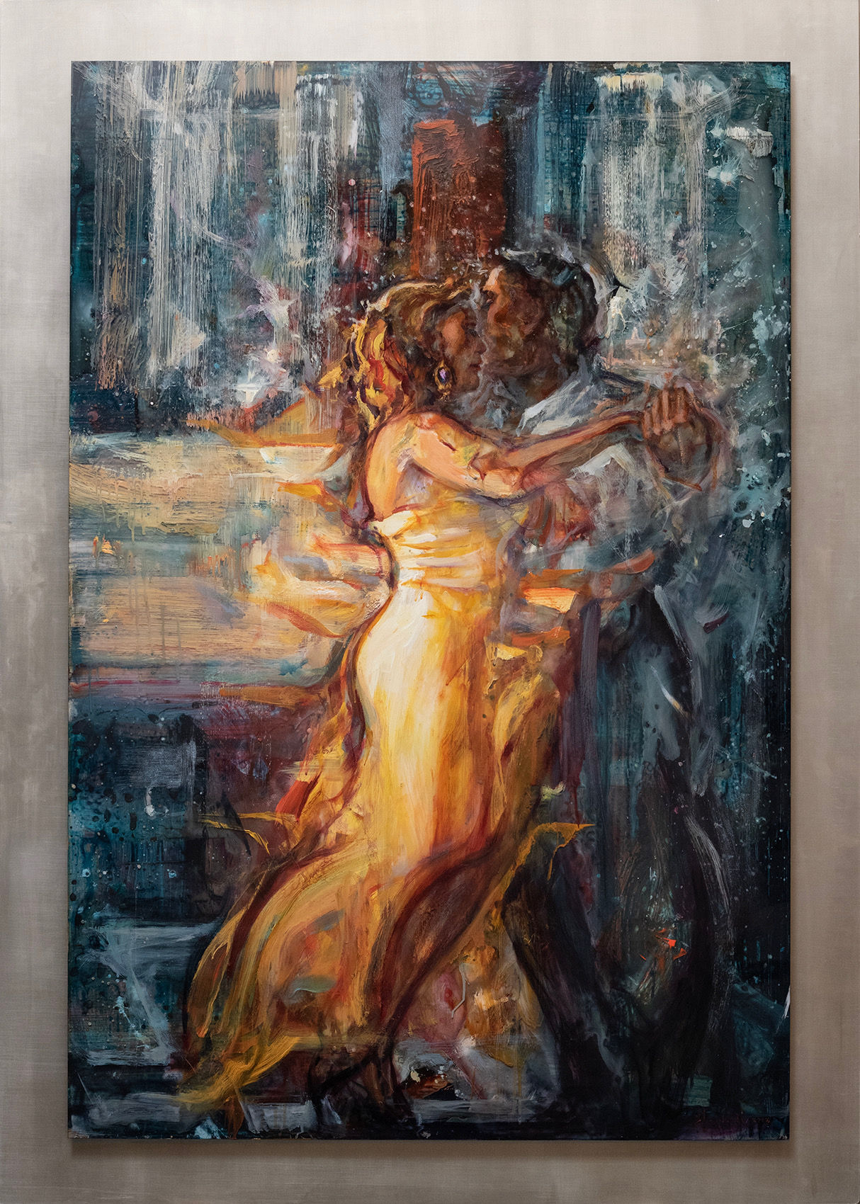 Stuart Yankell/ "Tango in White and Gold"