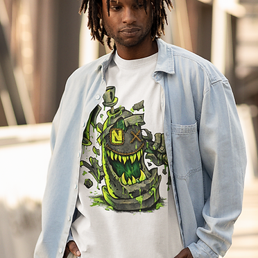 その他 BxH Mini Sketch Monster CLEAR GREEN Ver. n3xt level | monster sprayer oversized faded t-shirt