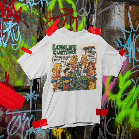lowlife customs oversized teeshirt