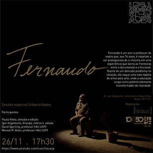 Ciclo de Cinema e Debates URBANICIDADES | 2020 Edição Especial